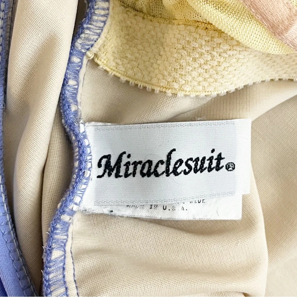 Miraclesuit Colorblock Halter Ruched Side One Piece Swimsuit - Picture 9 of 10